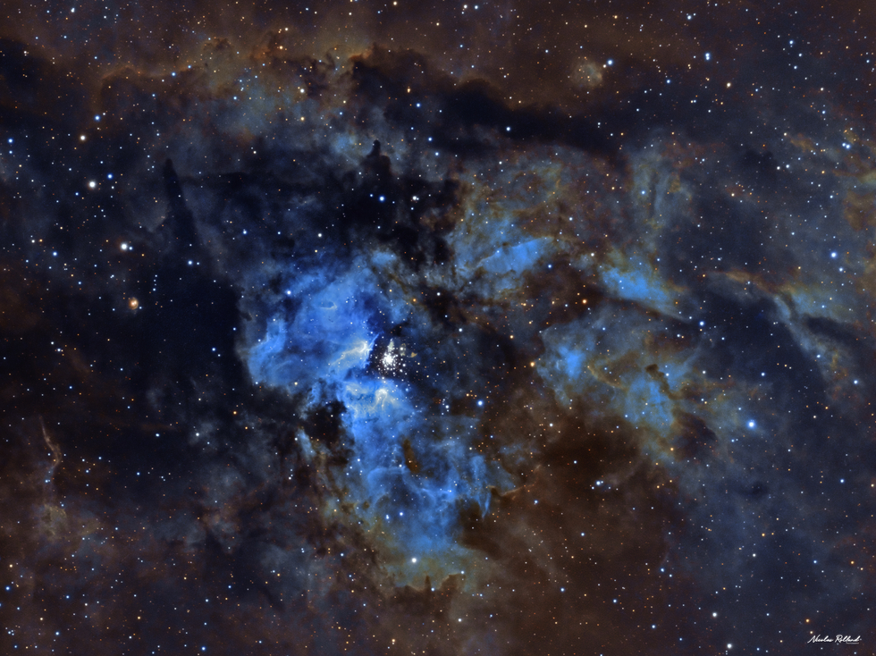 NGC 3603, the Giant Nebula, Telescope Live